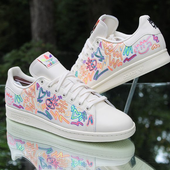 Adidas Stan Smith Pride Men’s Size 10 - Picture 2 of 12